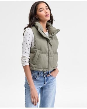 Levi's Sleeveless Puffer Vest Jacket - Green