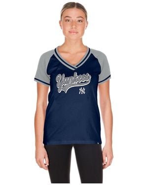KTZ New York Yankees Gameday V-neck T-shirt - Blue
