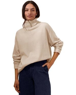 Celtic & Co. Celtic And Co. Supersoft Slouchy Turtle Neck Sweater - Blue