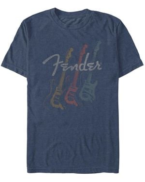 Fender Triple Fret Short Sleeve T-shirt - Blue