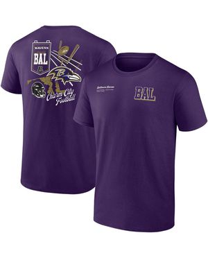 Fanatics Baltimore Ravens Split Zone T-shirt - Purple