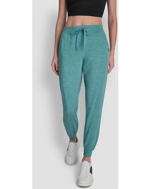 DKNY Mid-rise Wide Leg Pants - Blue