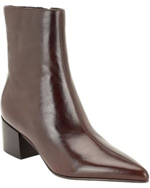 Calvin Klein Rimidy Block Heel Dress Booties - Brown