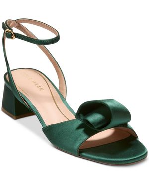 Cole Haan Florette Block Heel Sandals - Green