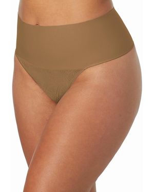 Maidenform Tame Your Tummy Lace Thong Dm0049 - Multicolor