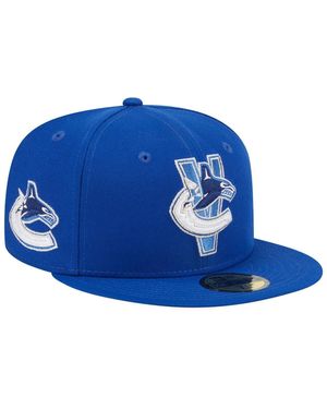 KTZ Vancouver Canucks Deceptor 59fifty Fitted Hat - Blue