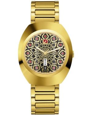 Rado Swiss Automatic Diastar Original Pvd Stainless Steel Bracelet Watch 38mm - Metallic