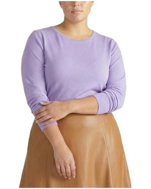 UNIVERSAL STANDARD Plus Size Long Sleeve Tee - Purple