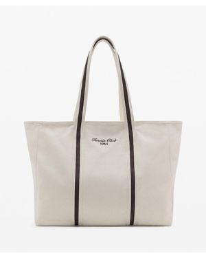 Mango Cotton Canvas Tote Bag - Natural