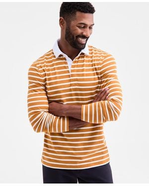 Club Room Pencil Stripe Rugby Shirt - Multicolor