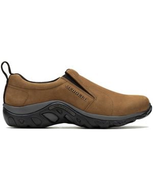 Merrell Jungle Moc Nubuck Leather Loafers - Brown
