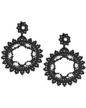 SOH Circular Drop Earrings - Metallic