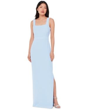Whistles Smocked Bodice Midi Dress - Blue