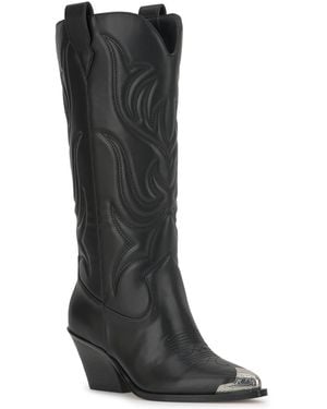 Jessica Simpson Zuliena Cowboy Half Zip Boots - Black