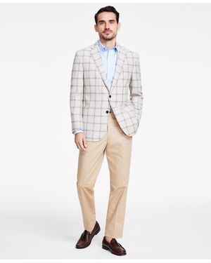 Brooks Brothers B By Classic-fit Windowpane Check Sport Coat - White
