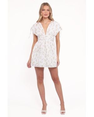 Petal & Pup Wendi Ruffle Mini Dress - White