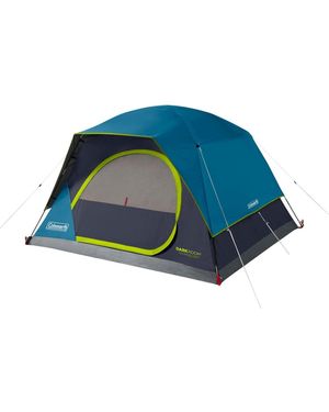 Coleman 4-person Dark Room Skydome Camping Tent - Blue