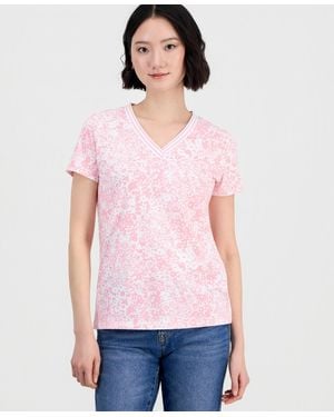 Nautica V-neck Short-sleeve T-shirt - White