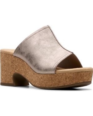Clarks Collection Nerisa Vine Wedge Sandals - Brown