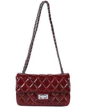 Haute Sauce The Quilted-chainlink Sling Bag - Red