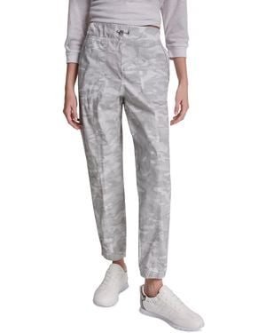 DKNY High Rise Bungee Waist Seamed sweatpants - Gray