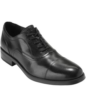 Cole Haan Newmark Grand Cap Toe Oxfords - Black