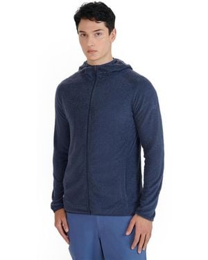 4F Men S Primaloft Active Trekking Hoodie Sweatshirt - Blue