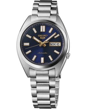 Seiko 5 Sports Silver Stainless Steel Bracelet Watch - Gray