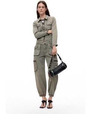 Desigual Cargo Multi-pocket Pants - Green