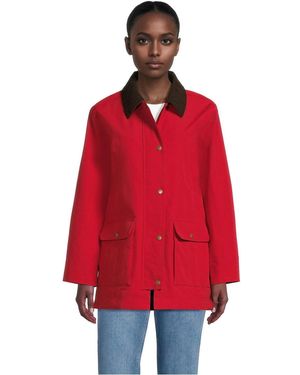 Lands' End Squall Waterproof Barn Jacket - Red