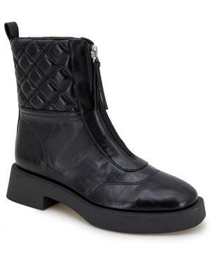 Kenneth Cole Salinda Almond Toe Combat Boots - Black