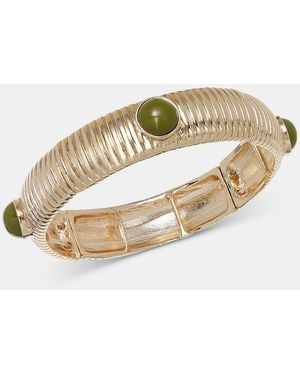 INC International Concepts Stone Accent Bangle Bracelet - Metallic