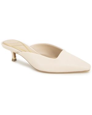Kenneth Cole Margo Kitten Heel Mule - White