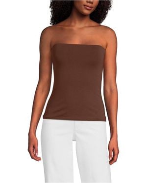 Lands' End Slender Tube Top - Brown