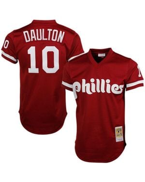 Mitchell & Ness Darren Daulton Philadelphia Phillies Cooperstown Mesh Batting Practice Jersey - Red