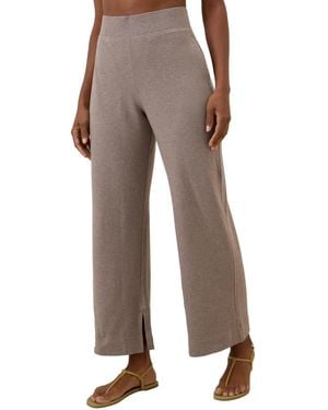 Pact Organic Cotton Airplane Wide Leg Pant - Brown