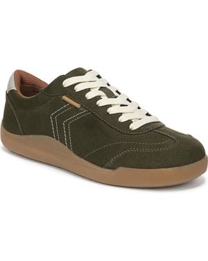 Dr. Scholls Be True Court Inspired Lace Up Sneakers - Green