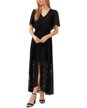Cece Lace Batwing Sleeve Maxi Dress - Black