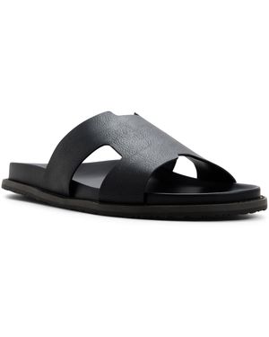 Call It Spring Crestmont Slip-on Flat Sandals - Black