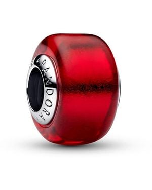 PANDORA Red Murano Glass Charm