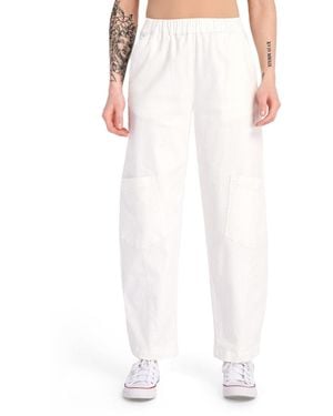 Alembika Twill Papaya Relaxed Pants - White