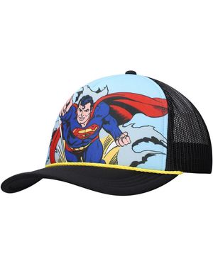 Lids And Blue/black Superman Graphic Foam Trucker Adjustable Hat