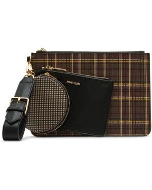 Anne Klein Zipper Wristlet - Black