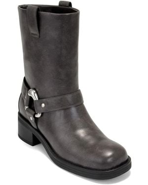 Aerosoles Molto Moto Platform Booties - Black