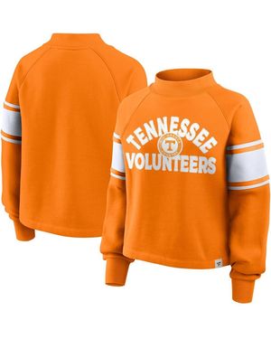 Fanatics Tennessee Volunteers Oversized Hometown Premium Punt Coverage Raglan Pullover Sweatshirt - Orange