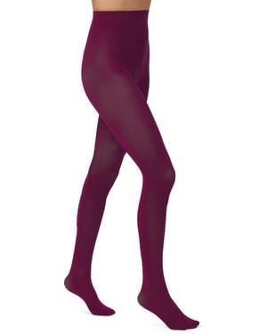 Hue Opaque Tights - Purple
