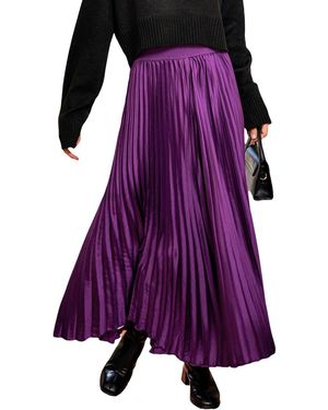 CUPSHE In My Lane Maxi Skirt - Purple