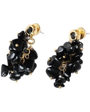 Classicharms Melanie Obsidian Cascade Cluster Earrings - White