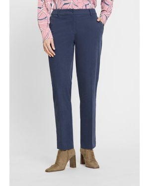 Olsen Lisa Fit Cord Trouser - Blue