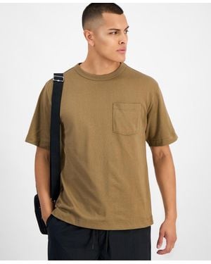 Mode Of One Relaxed-fit Pocket T-shirt - Green